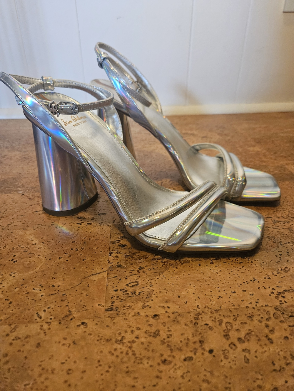 Sam Edelman Kia Block Heels Iridescent